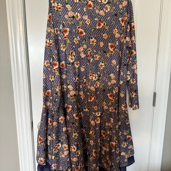 NEW REBORN PURPLE PRINT DUSTER - Picture 4 of 4